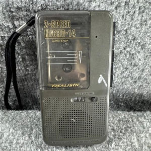 Realistic Micro-14 Microcassette Voice Recorder 14-1175  works, - Picture 1 of 5