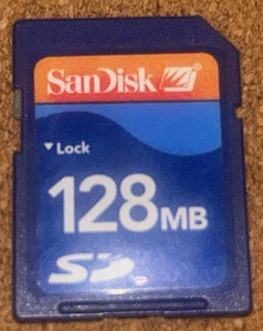 SanDisk 128MB SD card - Picture 1 of 2