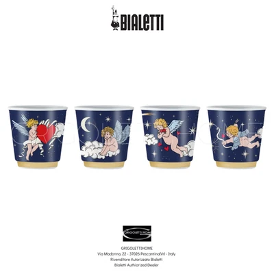Bialetti - Ensemble De 4 Verres Avec Anges - Ciel Étoilé - Revendeur - Photo 1/2