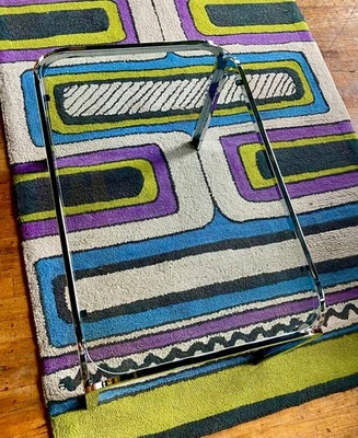 Vintage 1970s CHROME & GLASS End Side TABLE Coffee MCM  PRISTINE CONDITION! - Image 1 of 4