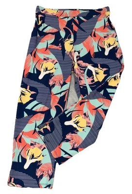 NUEVO By JJ Leggings Florales Para Mujer Pequeños Azul Multi Athliesure Bolsillos Activos Foto 1 de 4