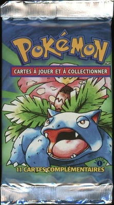1999 Pokemon FRENCH 1st Edition Base Set Florizarre-Venusaur Booster Pack Sealed - Photo 1/3