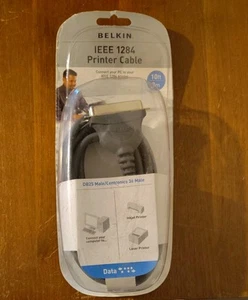 Belkin IEEE-1284 Parallel Printer Cable 25 Pin Male to 36 Pin Male 10FT - Afbeelding 1 van 2