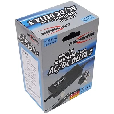Ansmann AC/DC Delta 3 Professional NiCd/NiMH Akku Ladegerät (UK-Stecker) - Bild 1 von 4