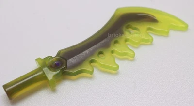 Lego 2x Minifigura Arma Espada Serrada Mármol Púrpura Oscuro Patrón Foto 1 de 2