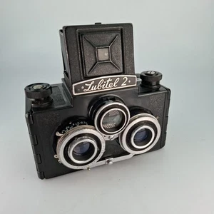 Russische Stereokamera Lubitel 2 Box Kamera #2334 X12 - Picture 1 of 9