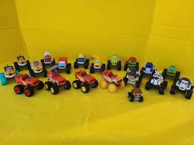 Lot Of 19 Blaze And The Monster Machines Die Cast Monster Truck And Friends Lot - Image 1 of 4