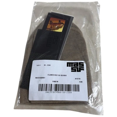 Massif Flame Stretch Beanie S/M Beige Flame Resistant EUC Made In USA - Image 1 of 4