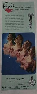 1944 Womens Bali Pink bras designed with you in mindFour Styles Vintage ad - Picture 1 of 1