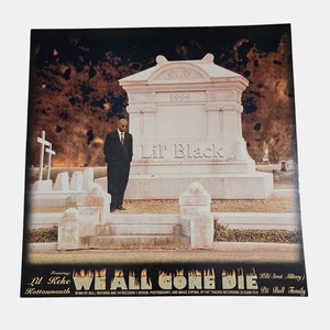 Lil Black We All Gone Die 1999 Promo Flat Poster 12x12 Pit Bull Records Hip Hop - Bild 1 von 5