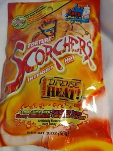 Vintage RARE 2000 Foreign WARHEADS Torture Scorchers Cayenne Hot Candy 2 Oz New - Picture 1 of 8
