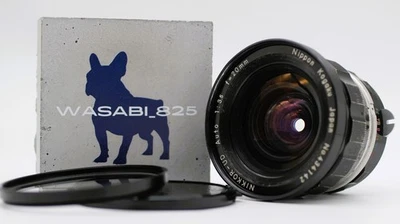 [Exc+4] Lente gran angular Nikon Nippon Kogaku Nikkor UD 20mm f/3.5 de Japón - Imagen 1 de 4