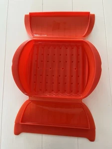 Lekue Large Red Silicone Steam Case Microwave & Oven Safe - Picture 1 of 4