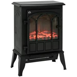 Electric Fireplace Heater Freestanding Stove with LED Flame Effect  - Picture 1 of 9