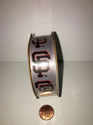 CINTA CARRETE 7/8" X 3 YARDAS FIESTA REGALO ENVOLTURA SF GIGANTES BÉISBOL SAN FRANCISCO Foto 1 de 4