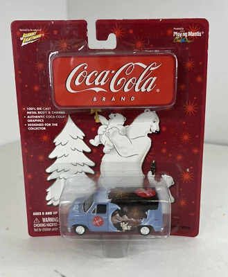 Johnny Lightning 1/64 Coca Cola Christmas Santa Ford Delivery Van - Image 1 of 3