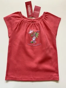 Gymboree Island Fun Tropical Drink Tee Surf & Smoothie Tee Top Coral Size 4 NWT - Picture 1 of 2