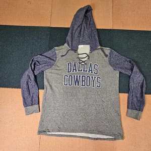 Dallas Cowboys Adult Hoodie Sweatshirt Large Gray Hooded long sleeve K5b - Picture 1 of 11