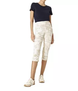 HUE Game Changing High-Rise Shorter Capris Khaki Tie-Dye LG (US Women's 12-14) - Picture 1 of 2