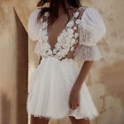 Robe de mariée Elopement, robe de mariée courte, mini robe blanche, robe de séance photo
