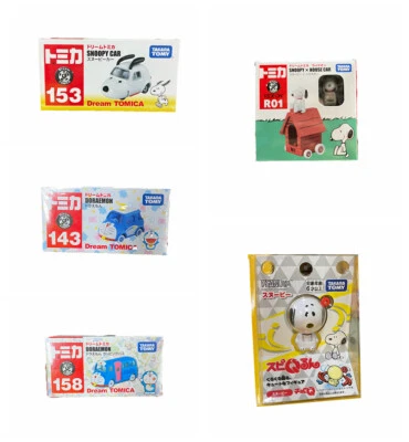 Takara Tomy Dream Tomica Cartoon Character mini Pocket Diecast Car Toy Lot wCase - Image 1 of 4