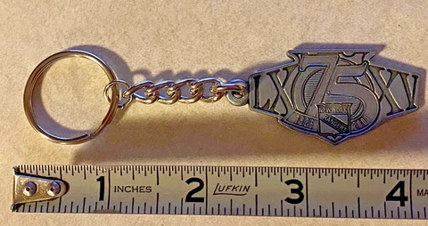 New York Rangers 75th Anniversary Pewter Keychain GMC Cover