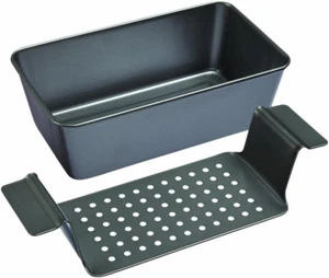 Chicago Metallic Non-Stick 2-Piece Healthy Meatloaf Set, Grey - Picture 1 of 12