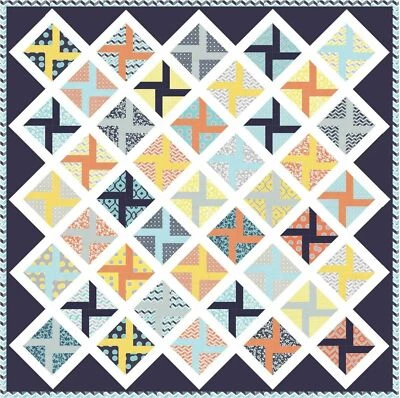 Quilt Pattern THE NORTH WIND Moda LELLA BOUTIQUE Charm Pack Friendly MIXOLOGIE - Image 1 of 3