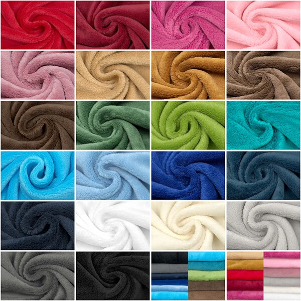 Wellness Fleece uni 150cm breit Meterware Fleecestoff Wohlfühlstoff Flauschstoff - Bild 1 von 1