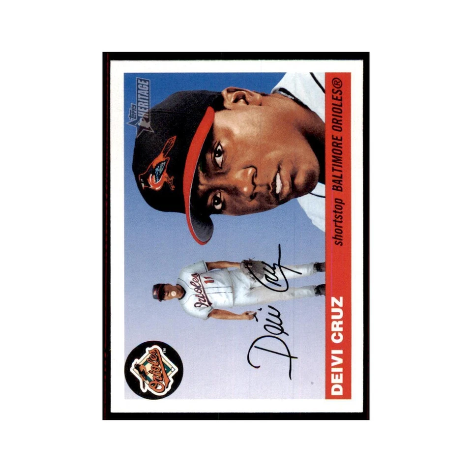 2004 Topps Heritage Deivi Cruz Orioles #41 - Image 1 of 3