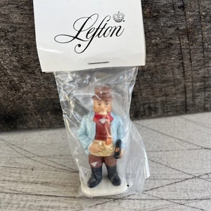 Vintage Lefton Colonial Village Figurine #10960 Carpenter 1996 Zachary Peters - Picture 1 of 6