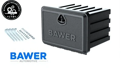 BAWER TOOLBOX 400x350x350 Lorry Tool Case Side Locker Storage Truck Box +Bracket - Image 1 of 4