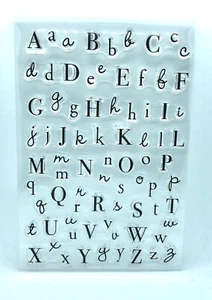 Alphabet Stamps 3 Fonts Clear Acrylic Stamp Set - Picture 1 of 1