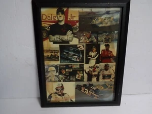Dale Earnhardt Sr And Jr Plaque With Many photos FREE SHIPPING - Picture 1 of 4