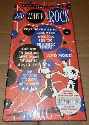 New: RED WHITE & ROCK - 65 Greatest Rock Hits + Bonus Disc (Rhino Records) CD Foto 1 de 4