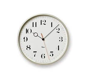 Lemnos Wall Clock Analog Riki Ring Clock WR20-05 WH Lemnos Japan New - Picture 1 of 5