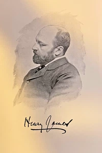 1892  Vintage Magazine Illustration Author Henry James - Picture 1 of 1