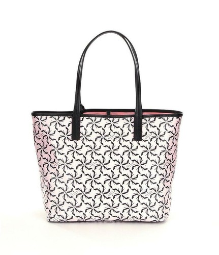NWT KATE SPADE NEW YORK BLOOME PINWHEEL COURT TANNER TOTE BON BON PINK