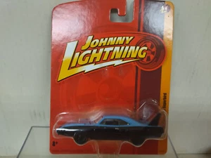 PLYMOUTH SUPERBIRD 1970 BLUE/BLACK 1:64 JOHNNY LIGHTNING - Imagen 1 de 2