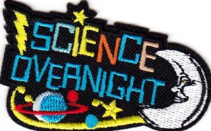 SCIENCE OVERNIGHlT Bügelbild Patch Technologie Ingenieur Mathematik - Bild 1 von 1