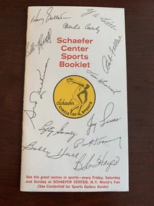 1964-65 World's Fair Schaefer Booklet Autographed by Jerry West Signed Auto - Picture 1 of 3