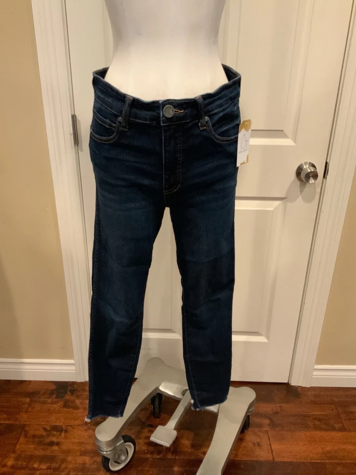 KUT From The Kloth Dark Wash "Connie Fab Ab Ankle Skinny" Blue Jeans, Sz 4 - Image 1 of 4