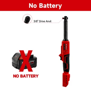 For M18 Milwaukee Battery Pin Brushless Electric Ratchet Wrench 3/8" 80N.M Exte - Picture 1 of 13