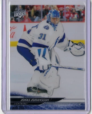 JONAS JOHANSSON 24/25 2025 Upper Deck Clear Cut Acetate Card #164 Lightning - Image 1 of 2
