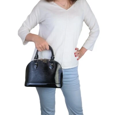 Louis Vuitton Alma Shoulder Bag BB Black Epi Leather - Image 1 of 4