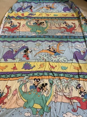 Sábanas dobles vintage de dinosaurio Mickey Mouse de la Edad de Piedra Foto 1 de 4