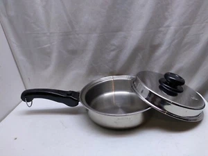 Saladmaster Skillet 9" Versa TP304-316 Surgical Stainless Stir Fry Sauté Pot Lid - Picture 1 of 8