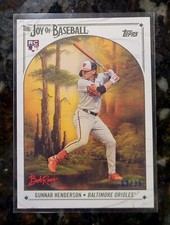 Topps X Bob Ross Joy of Baseball Gunnar Henderson Titanium White Canvas /35 SP