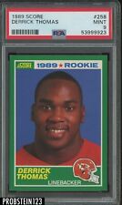 1989 Score #258 Derrick Thomas Kansas City Chiefs RC Rookie HOF PSA 9 MINT