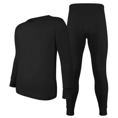 Conjunto de pijama de manga larga para hombre ropa interior térmica de capa base Johns Foto 1 de 4